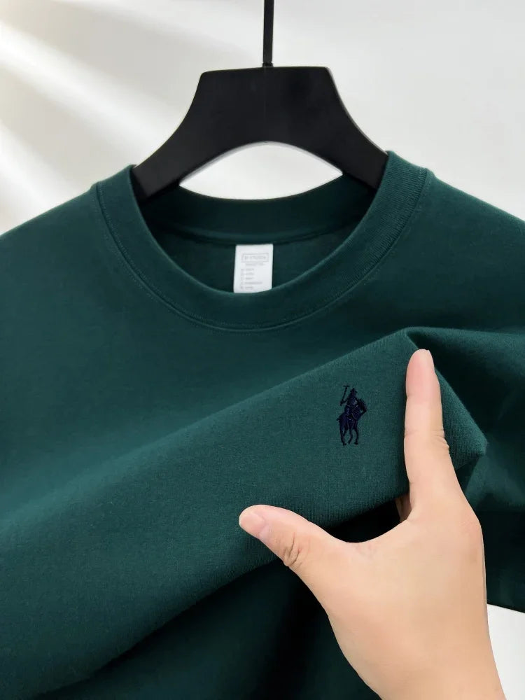 Men's Premium Cotton Pony Embroidery T-Shirt