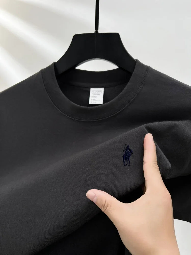 Men's Premium Cotton Pony Embroidery T-Shirt