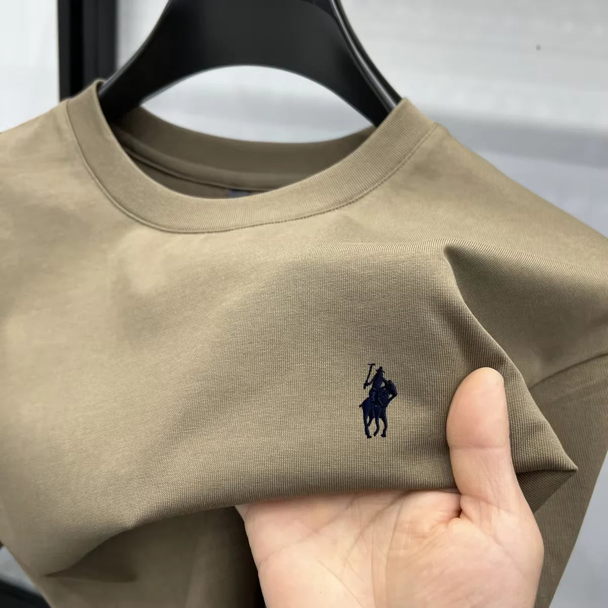 Men's Premium Cotton Pony Embroidery T-Shirt