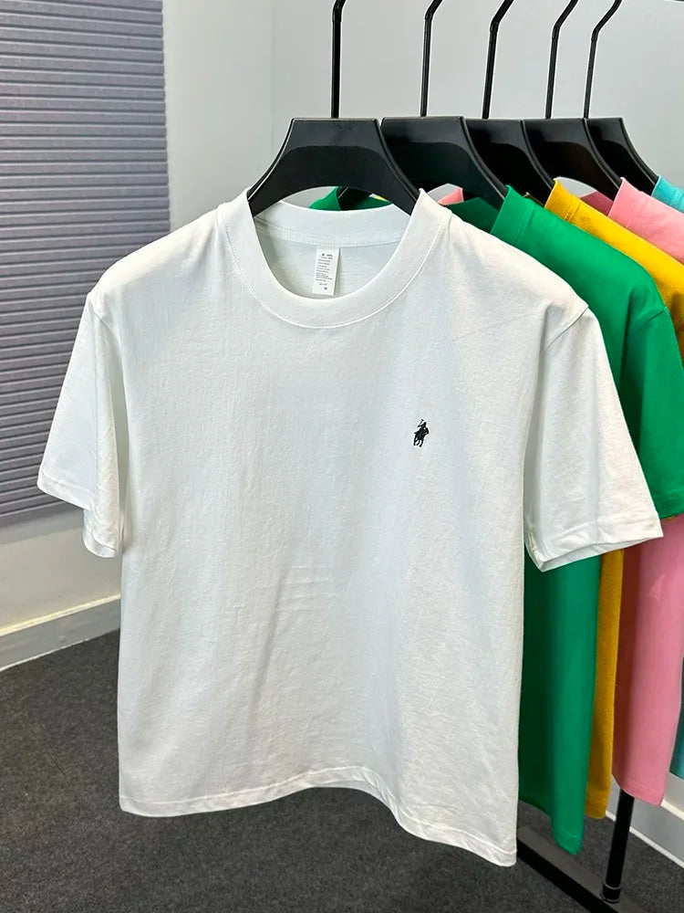 Men's Premium Cotton Pony Embroidery T-Shirt