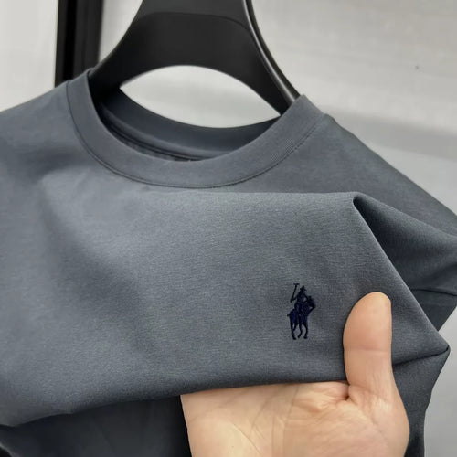 Men's Premium Cotton Pony Embroidery T-Shirt
